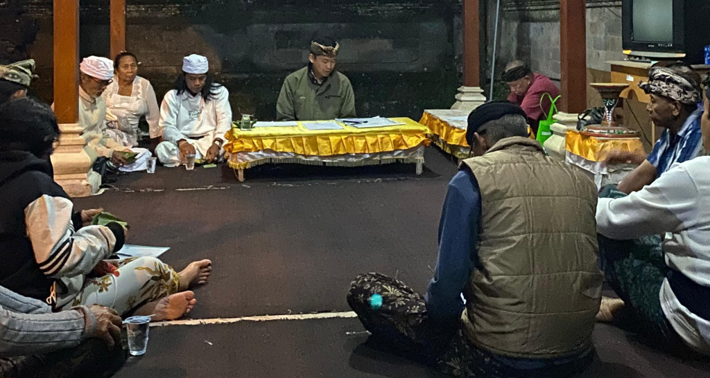 Parum Desa Menjelang Piodalan di Pura Desa, Desa Adat Pangsan